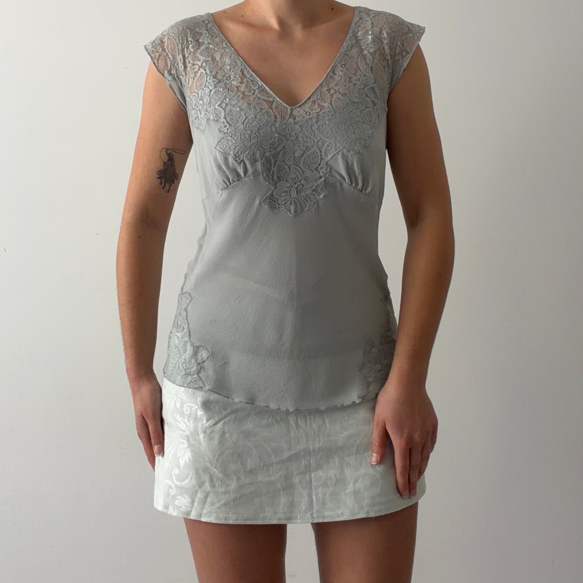 Express Silk Lace Top | 8-10