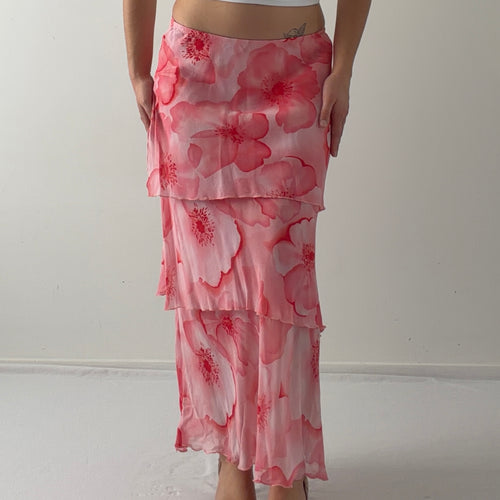Chelsea & Violet Silk Tiered Skirt | 6-8