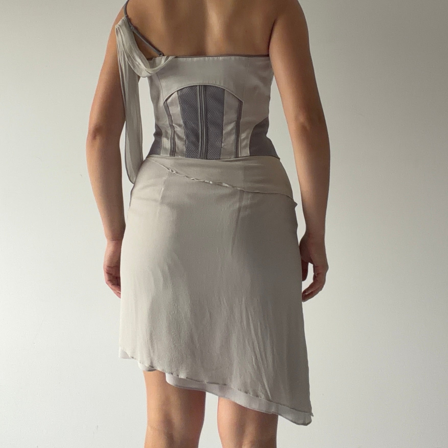 Karen Millen Silk Corset Mini Dress | XS