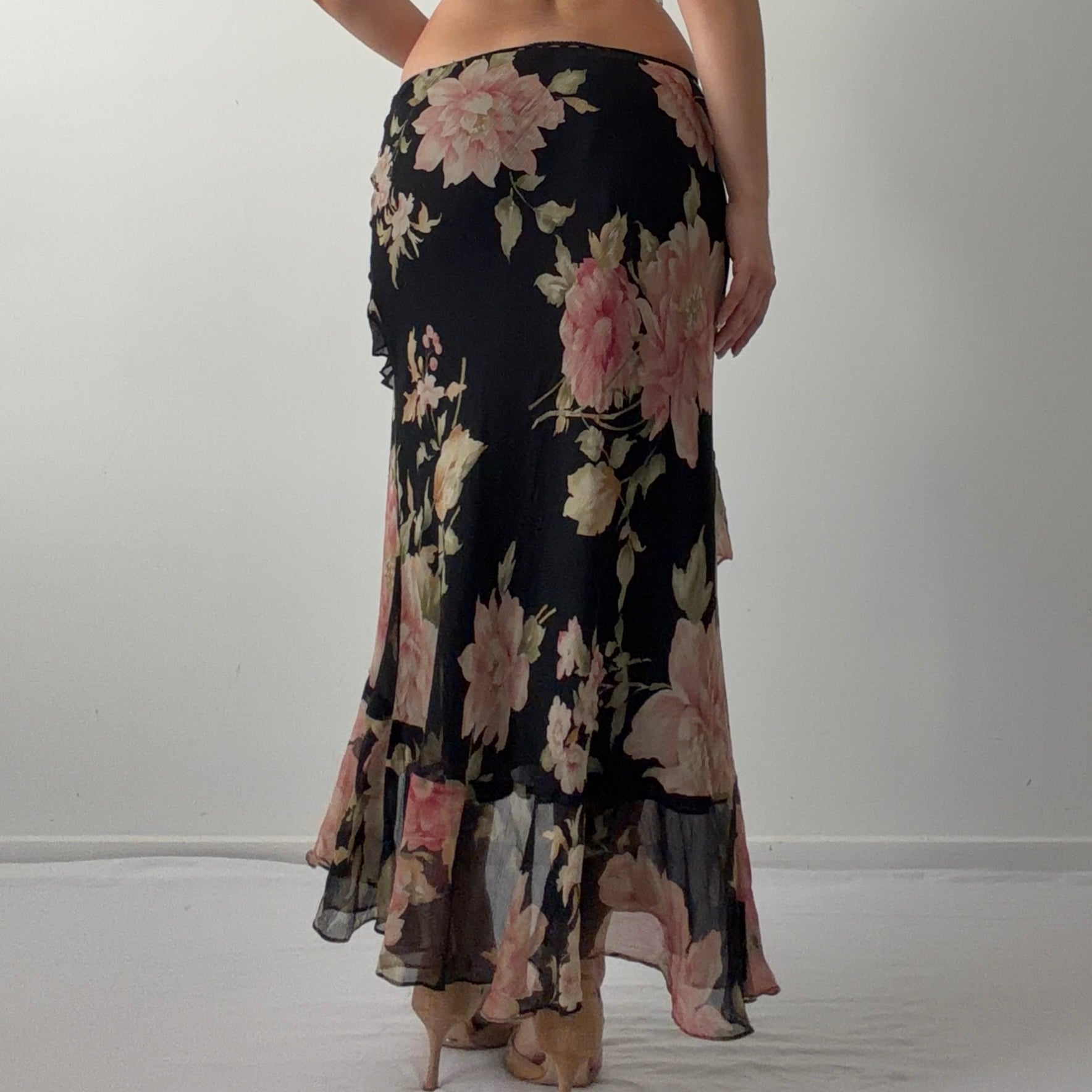 Ralph Lauren Silk Ruffle Skirt | 12-16