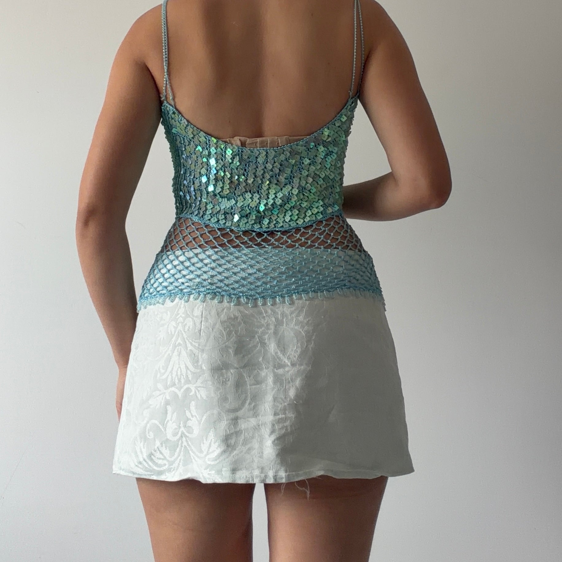 Aftershock Sequin Crochet Cami