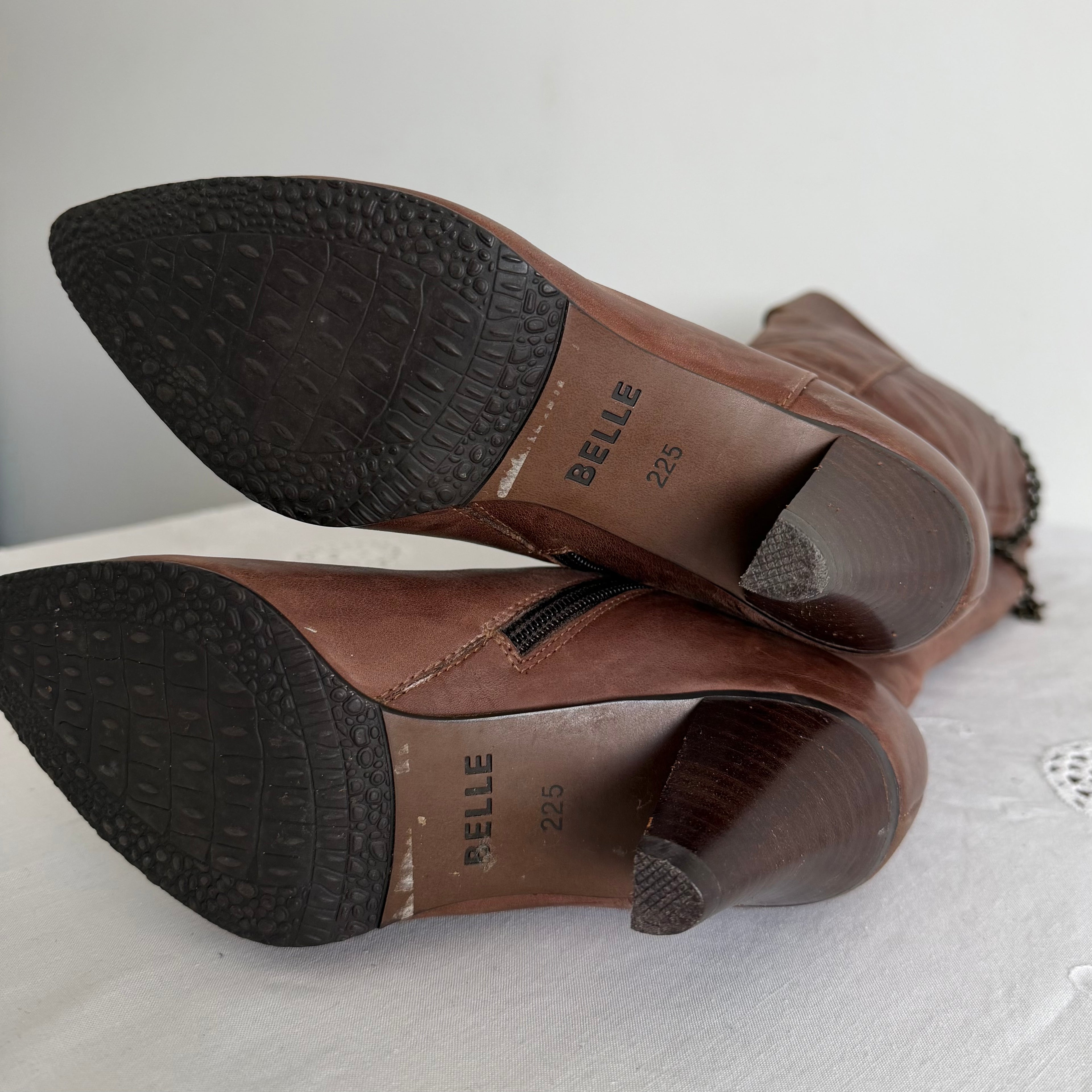 Belle Leather Fold Over Boot | EU 35.5 | US 5.5 | UK 3
