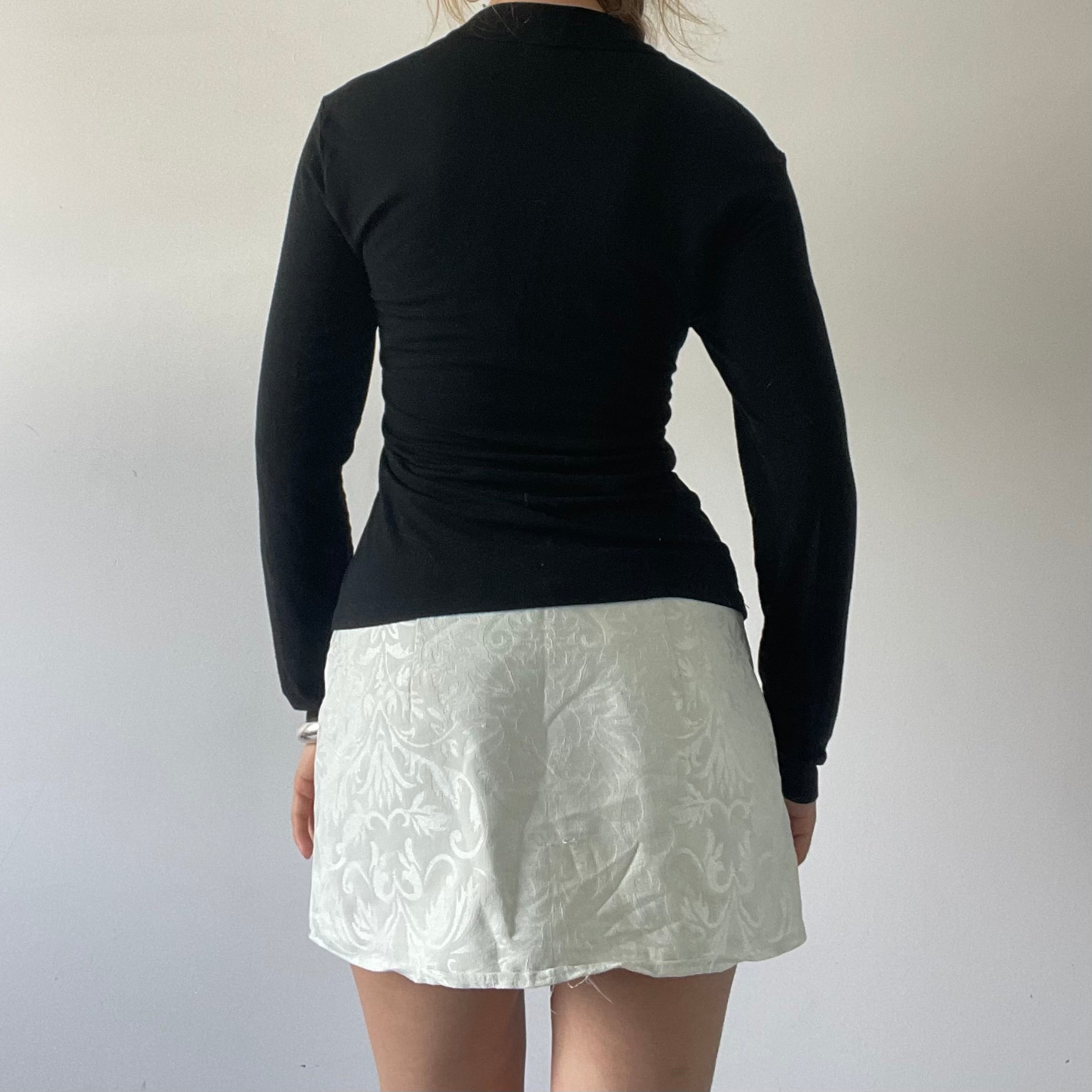 DKNY Ruched Long Sleeve Top | 14-16