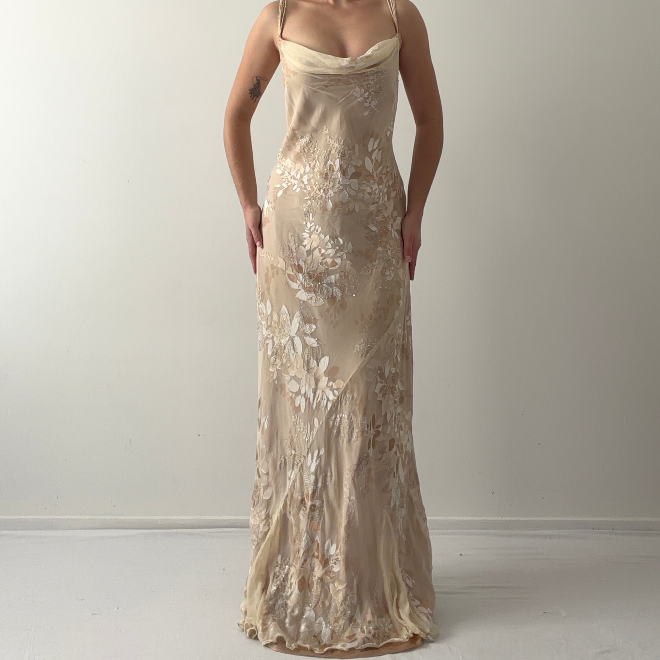 Monsoon Silk Burnout Maxi Dress | XL