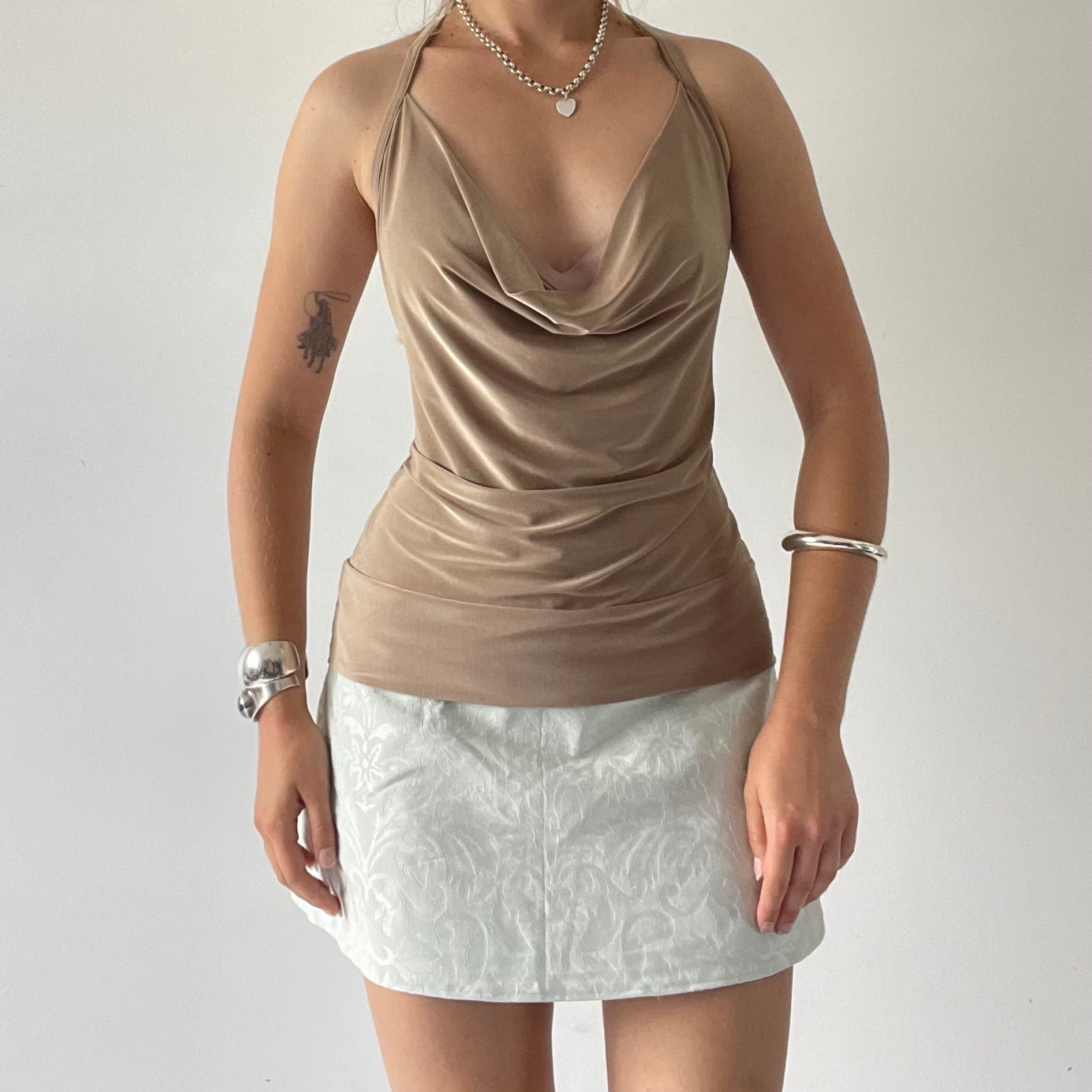 90s Glassons Cowl Party Top | 12-14