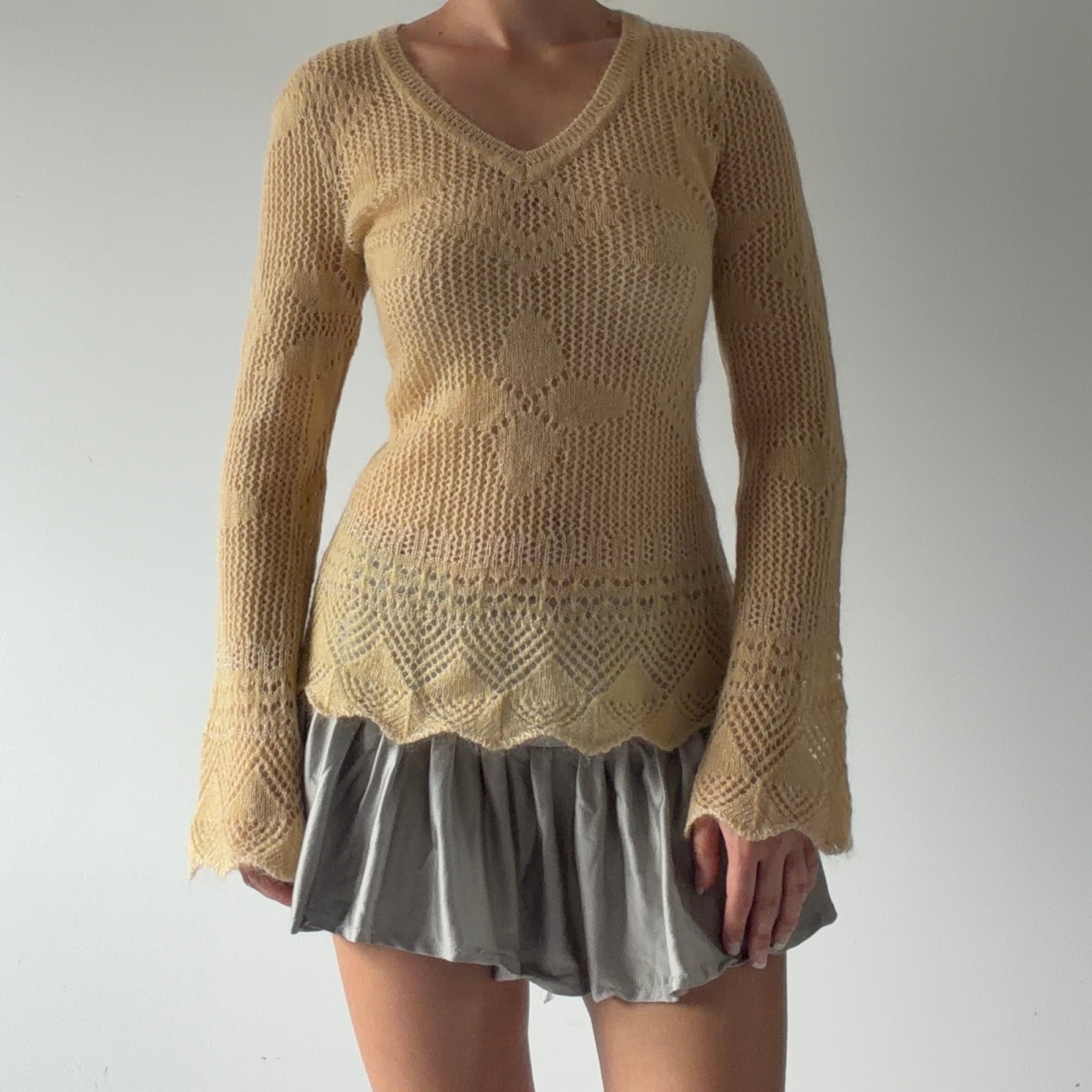 Mohair Knit Sweater | S-M