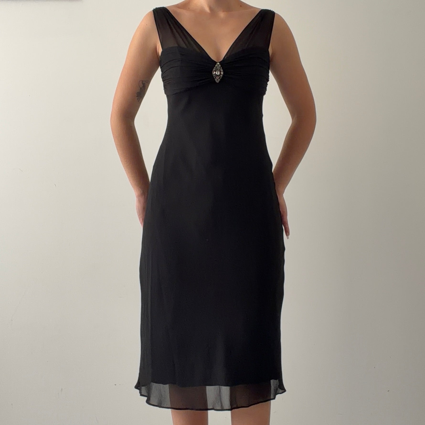 Jones New York Silk Midi Dress | 6-8