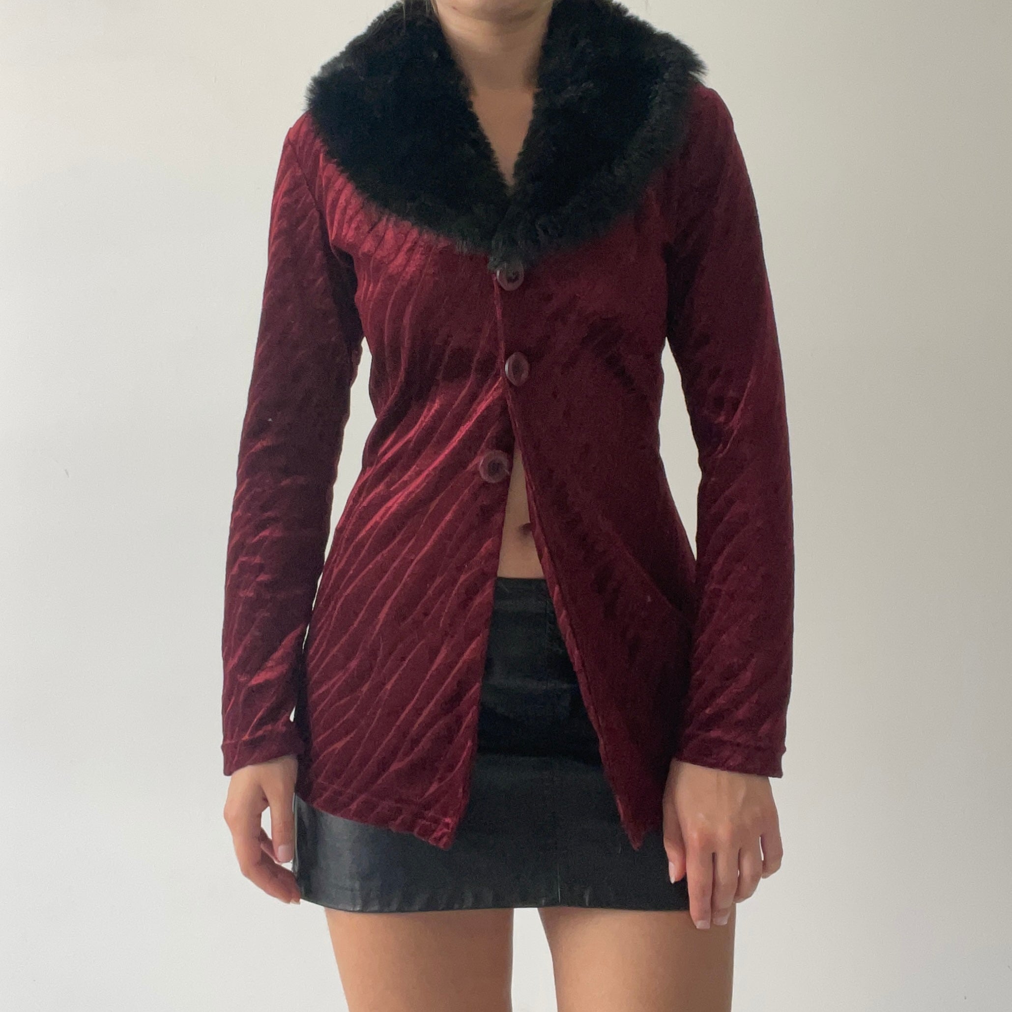 Pto Faux Fur Velvet Cardi | Made in Australia | M