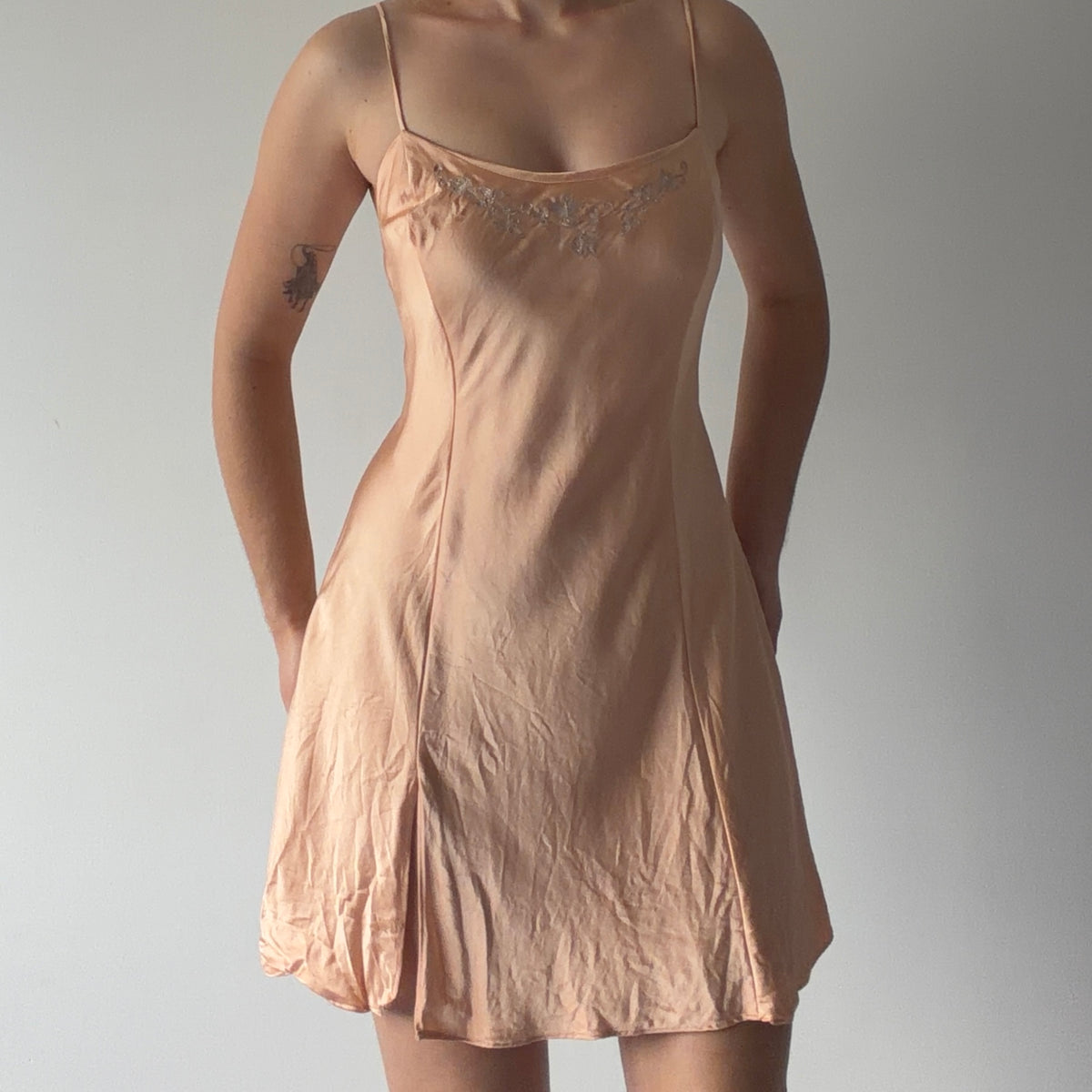 Victoria's Secret Silk Peach Slip | L