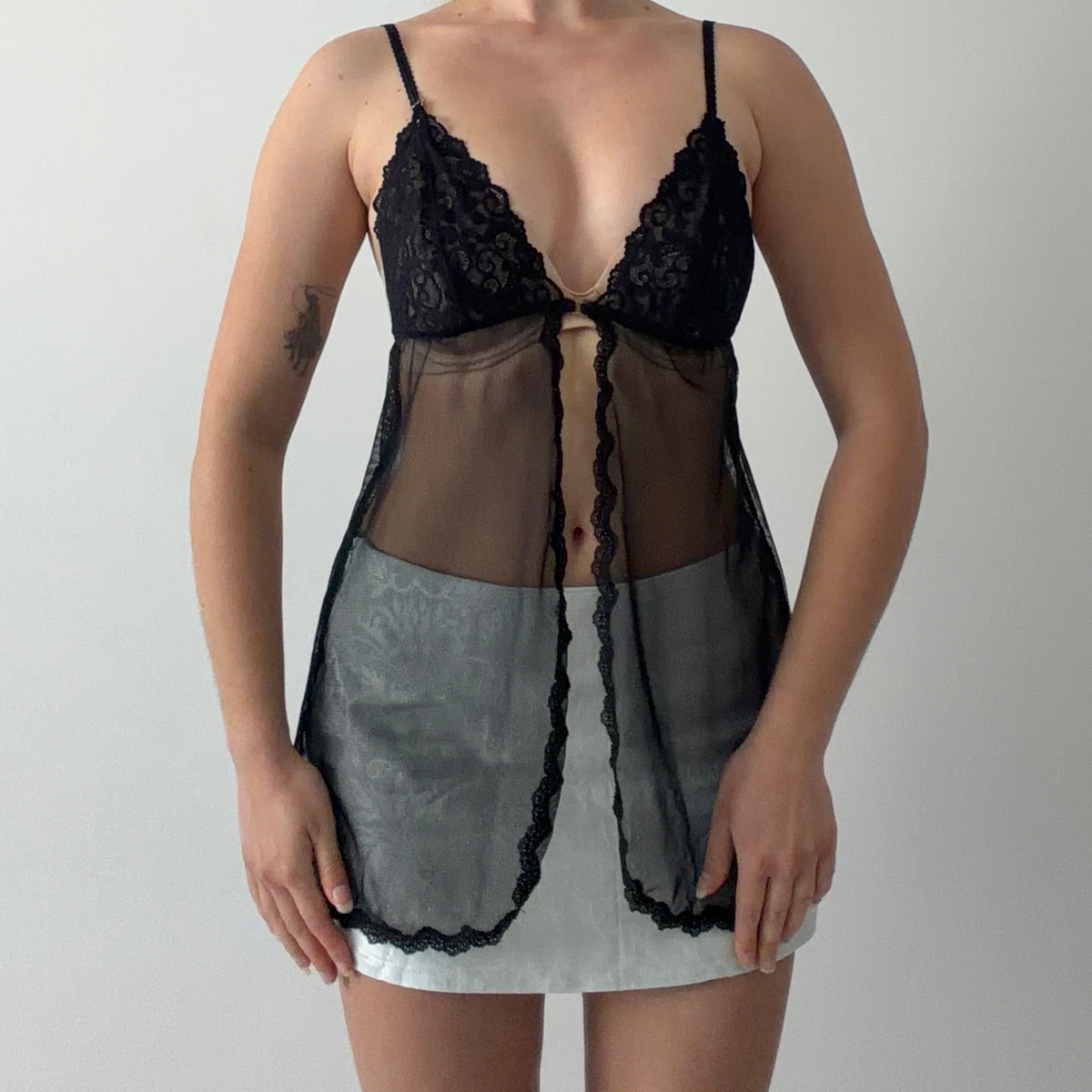 Victoria's Secret Lace Babydoll Top | S