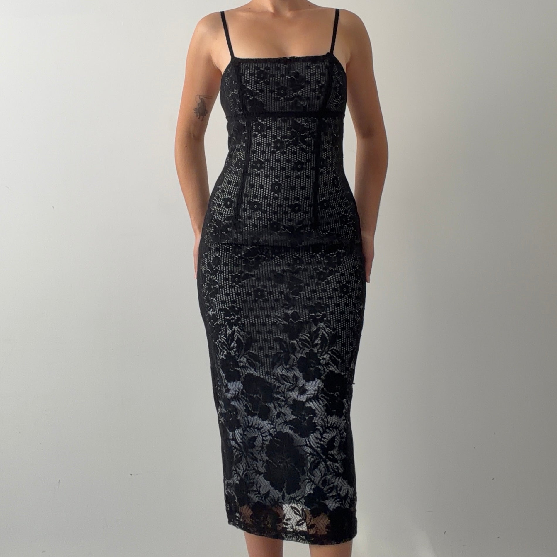 Tightrope Lace Midi Dress | Made in AU | S