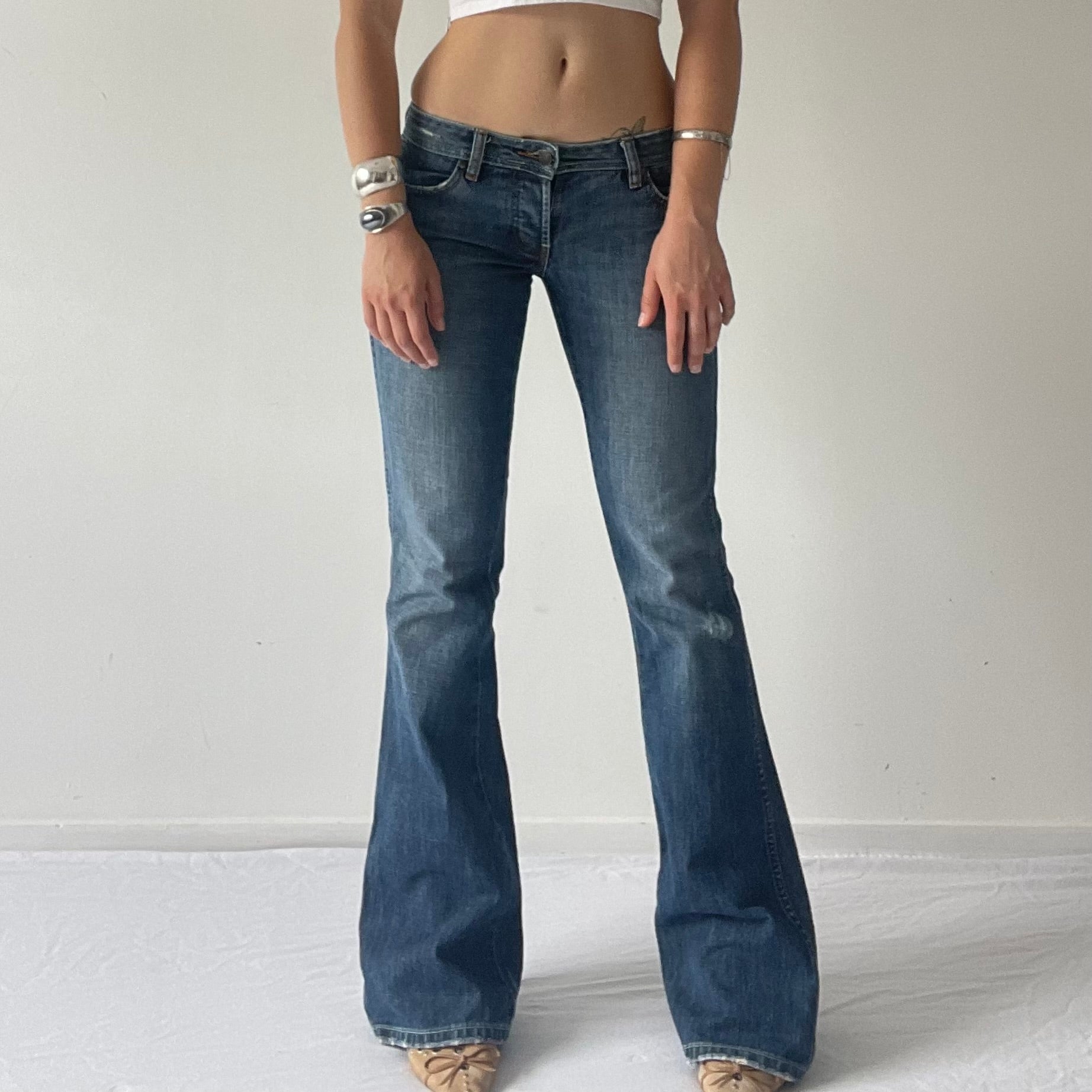 Wrangler Super Low rise Flare Jeans | 4-6