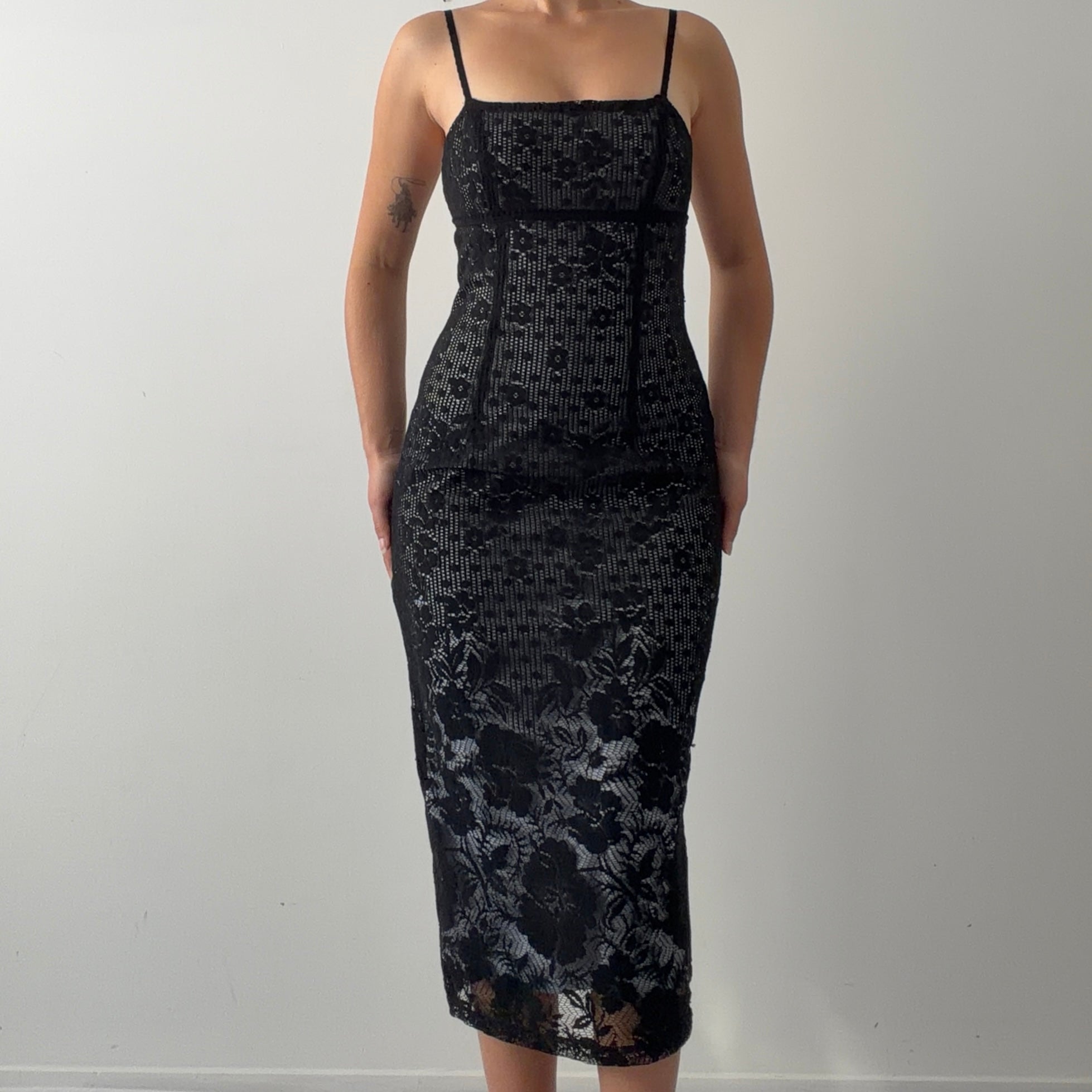 Tightrope Lace Midi Dress | Made in AU | S