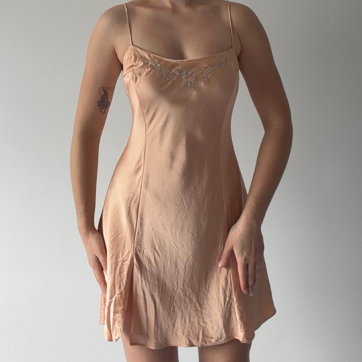 Victoria's Secret Silk Peach Slip | L