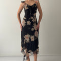 Dressbarn Ruffle Midi Dress | 10-12