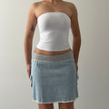 Italian Denim Mini Skirt | M
