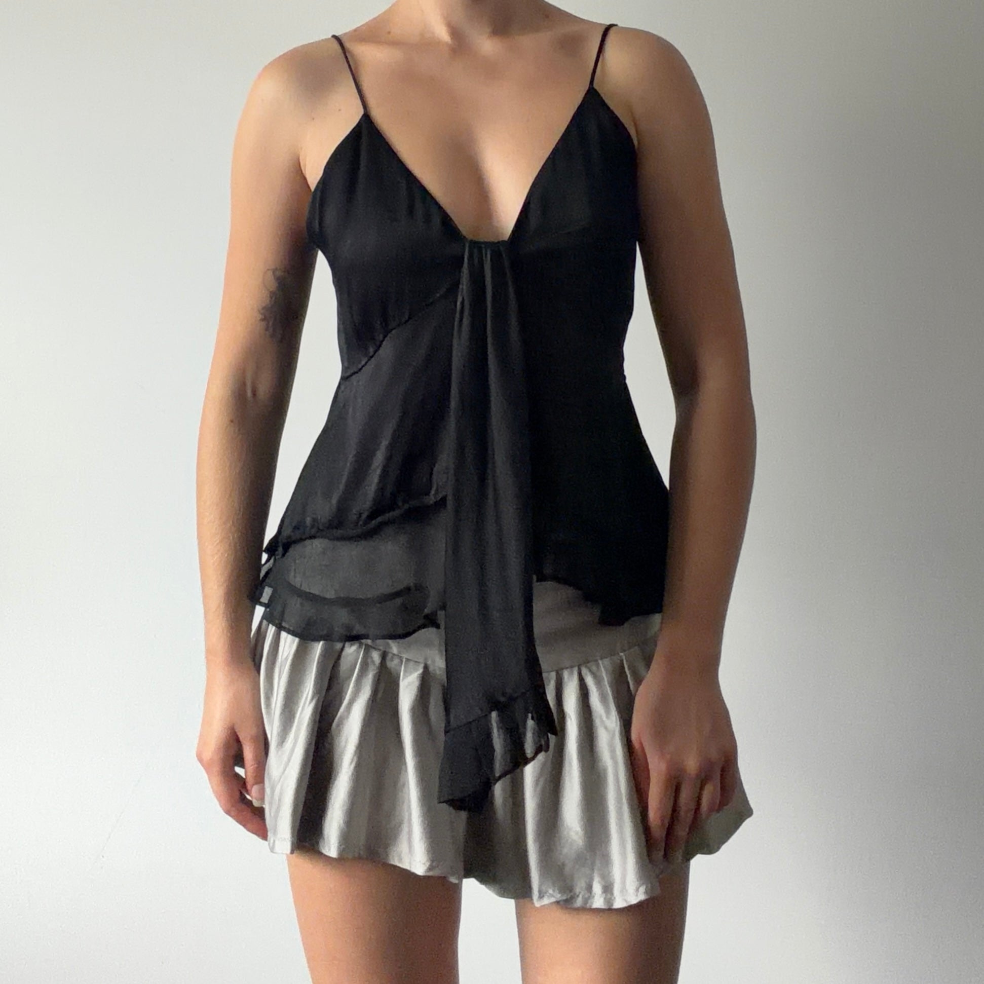 Satin Ruffle Cami | 8-10