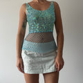Aftershock Sequin Crochet Cami
