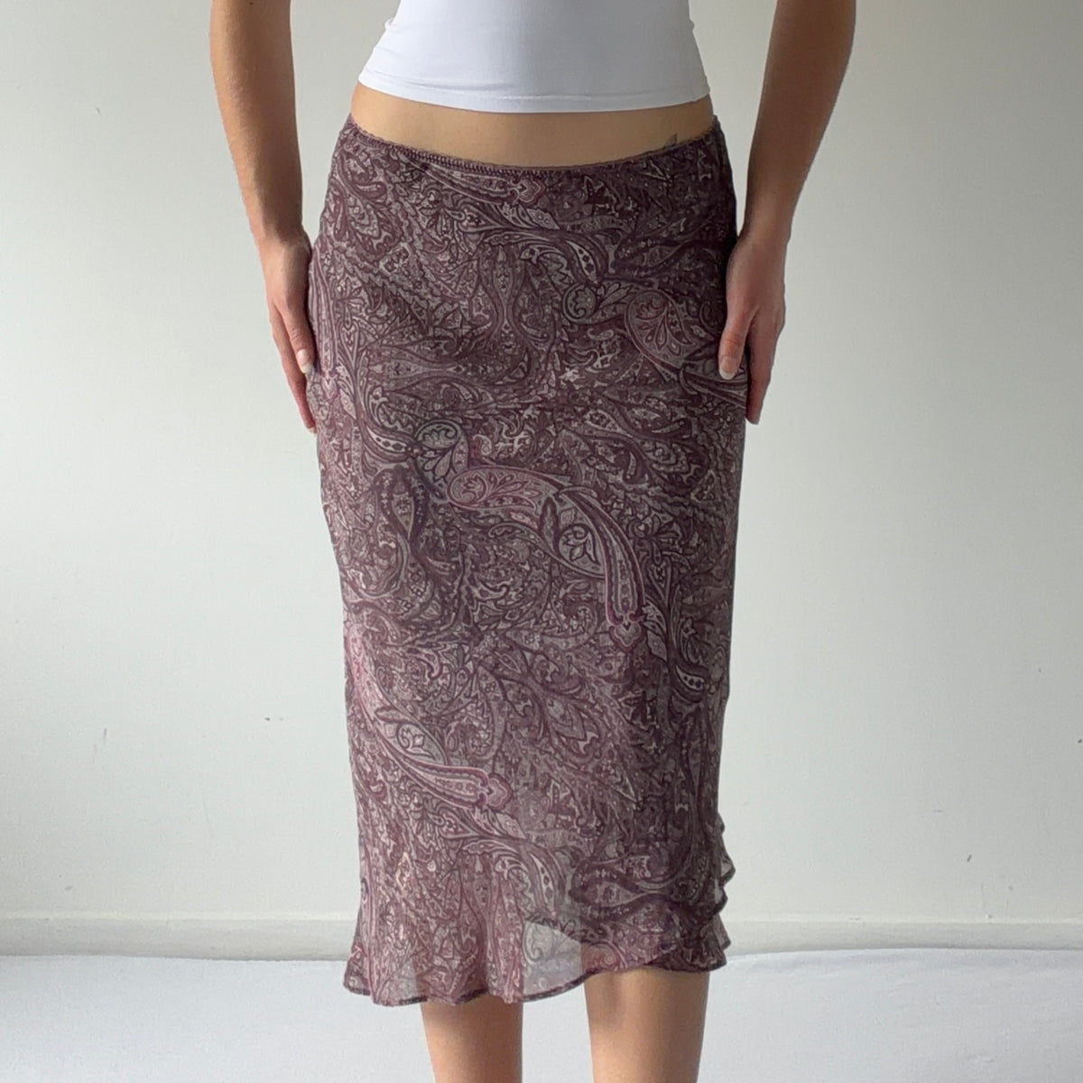 Camaíeu Paisley Midi Skirt | S