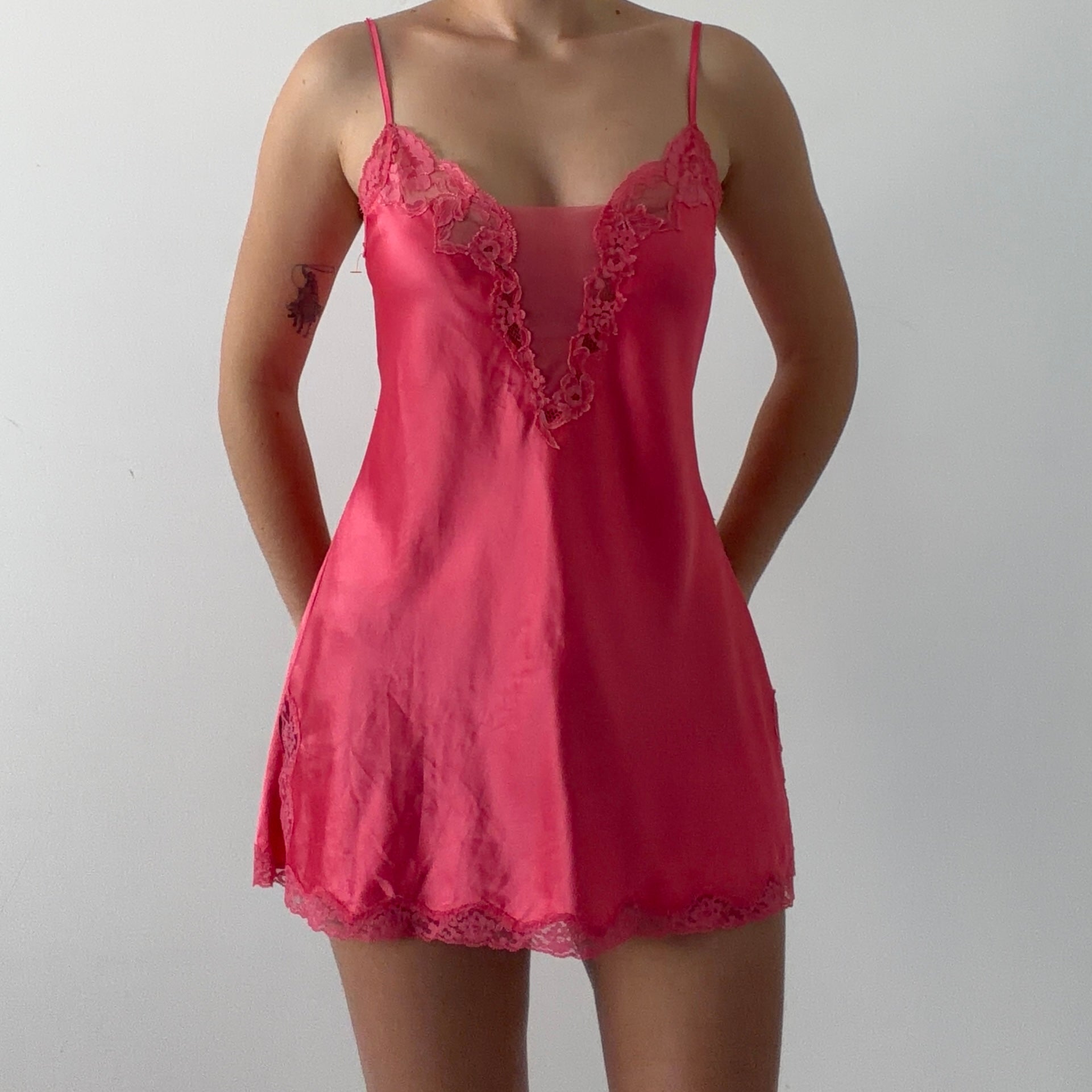 03' Victoria's Secret Slip Dress | Hot Pink