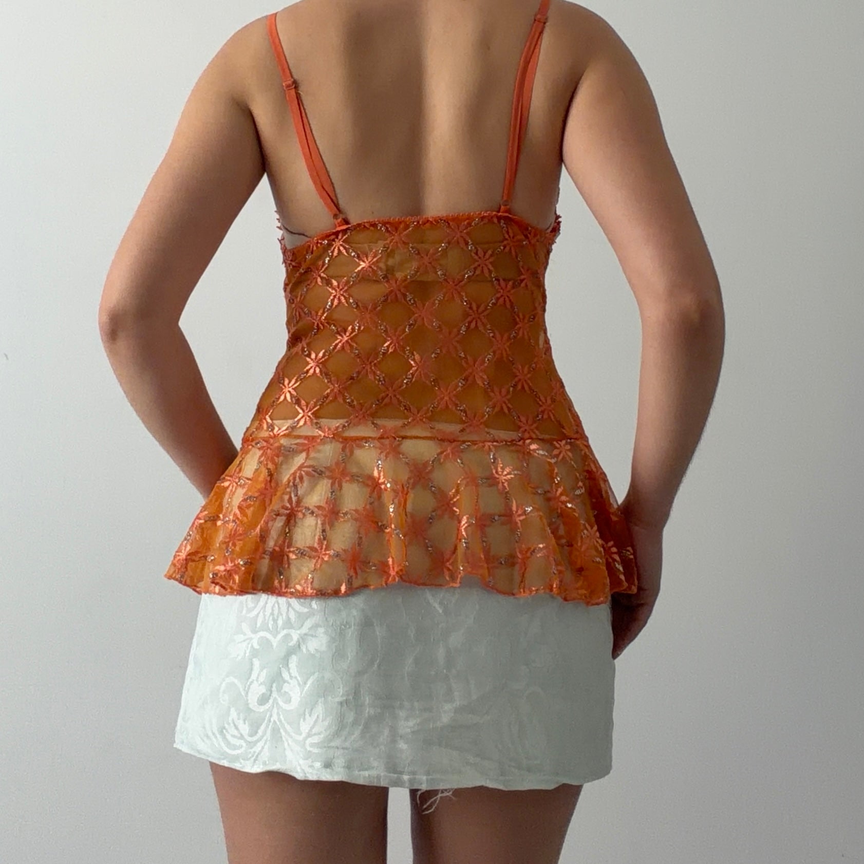 Sanselle Mesh RuffleTop | XS