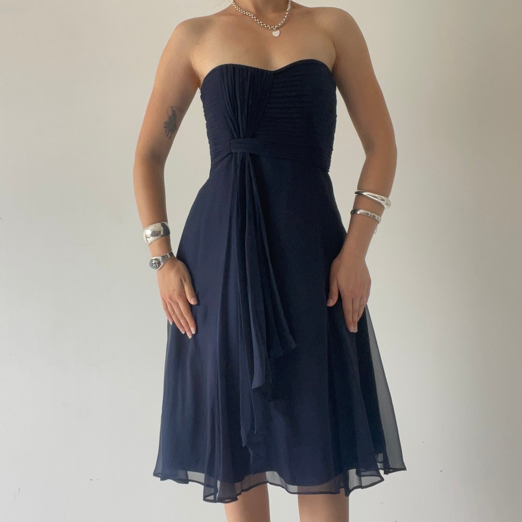 Coast 100% Silk Corset Midi Dress | 10-12