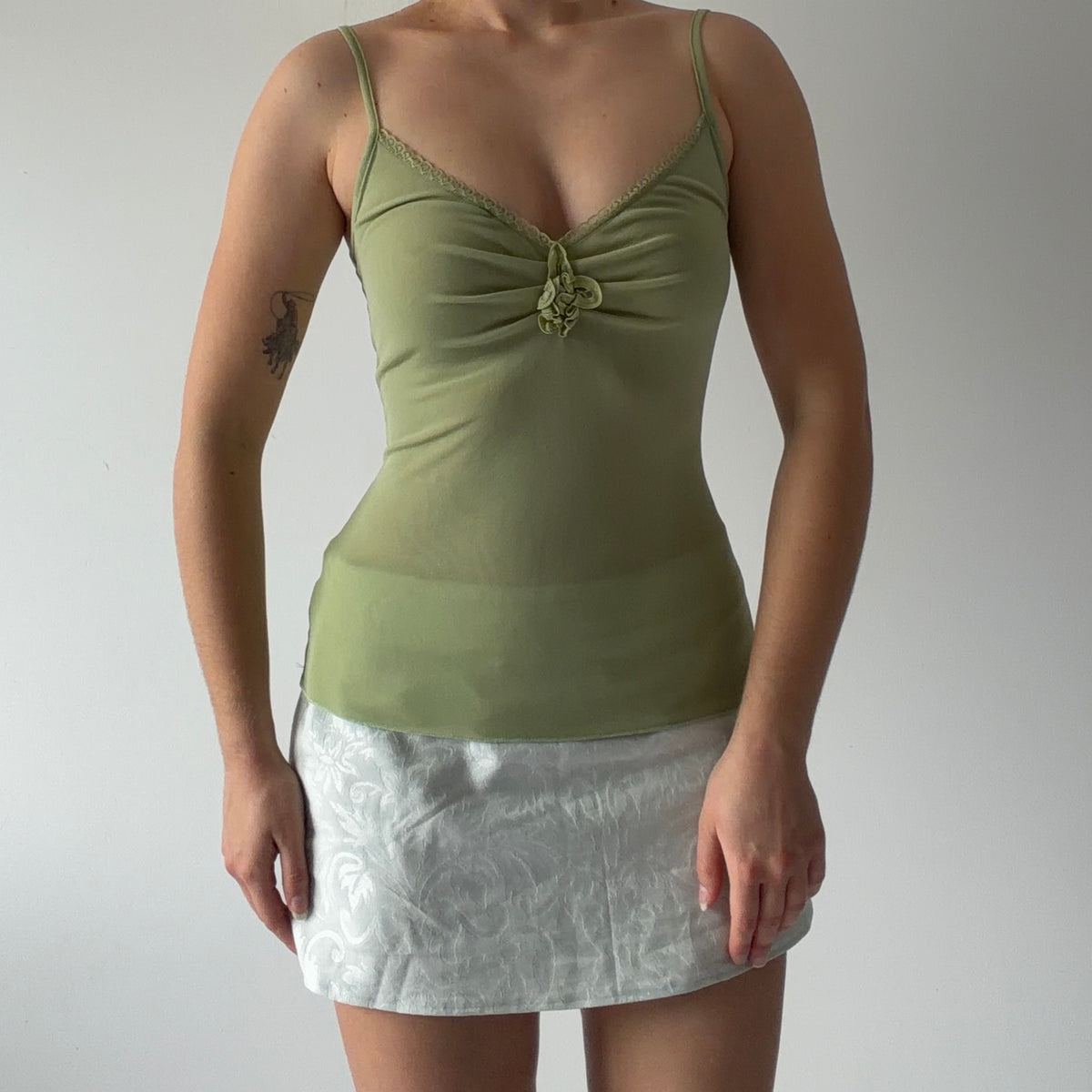 Sportsgirl Mesh Cami Top | S