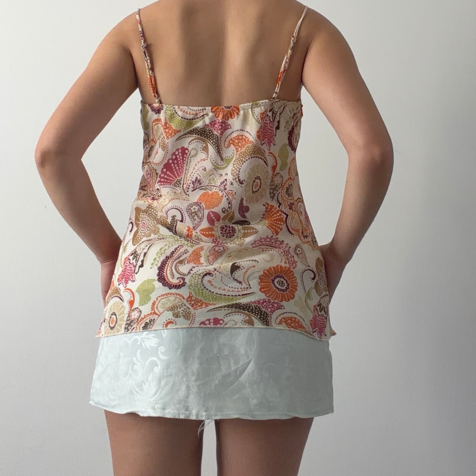 Twenty One Paisley Cami Top | Made in USA | 10-12