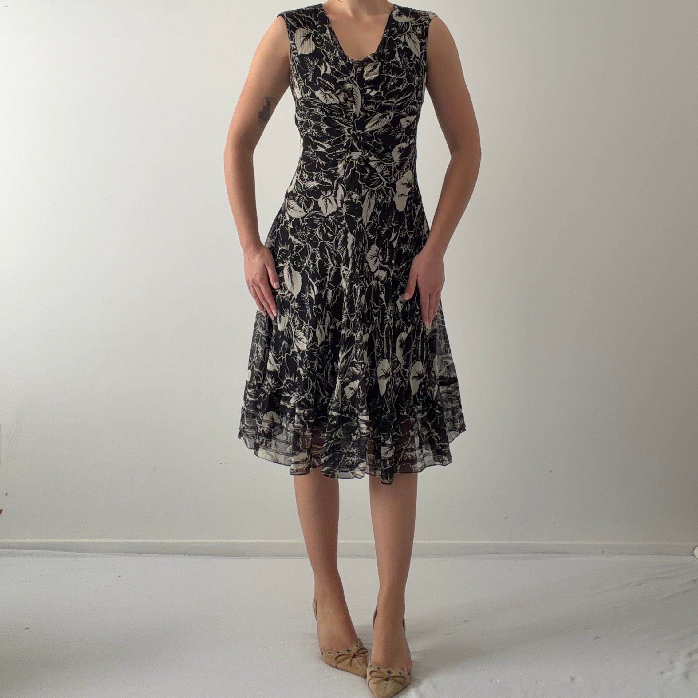 Jones New York Silk Midi Dress | M