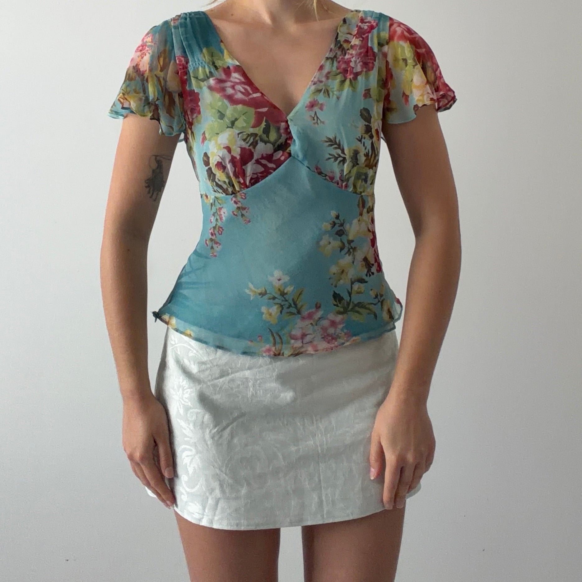 Ice Silk Babydoll Top | S