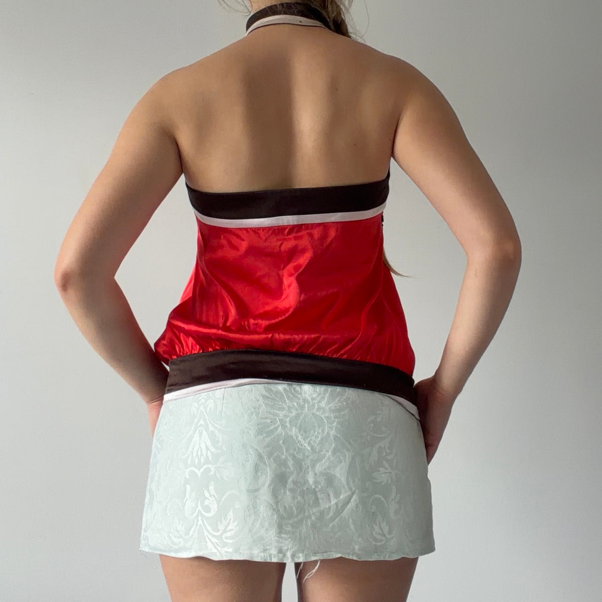 Bebe Silk Halter Top | XS
