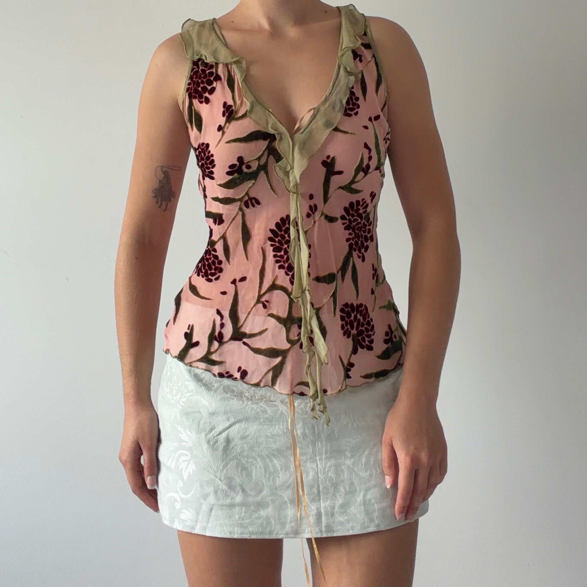 Sarah Jane Velvet Burnout Cami | 8-10