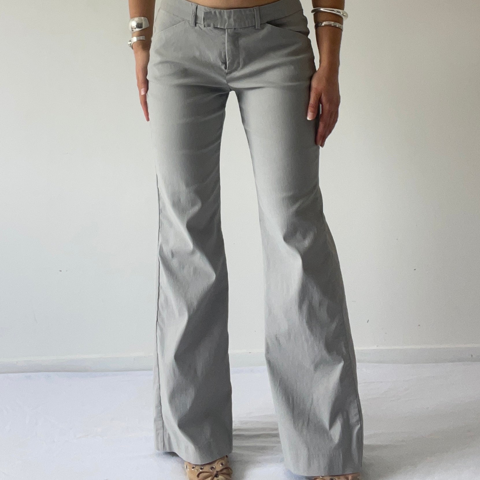 Jigsaw Low Rise Wide Leg Pants | 8-10