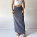90s Glassons Maxi Cargo Skirt | XS