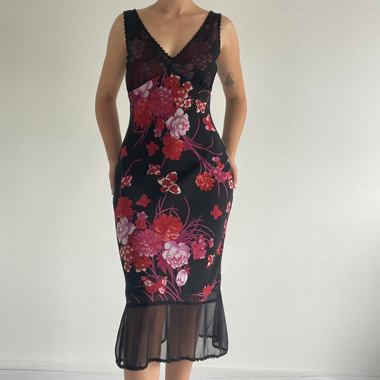 Johnny Dexter Bias Cut Midi Slip Dress | 8-12