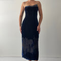 90s Me by Malcom Velvet Burnout Midi Dress | Made in Australia | M