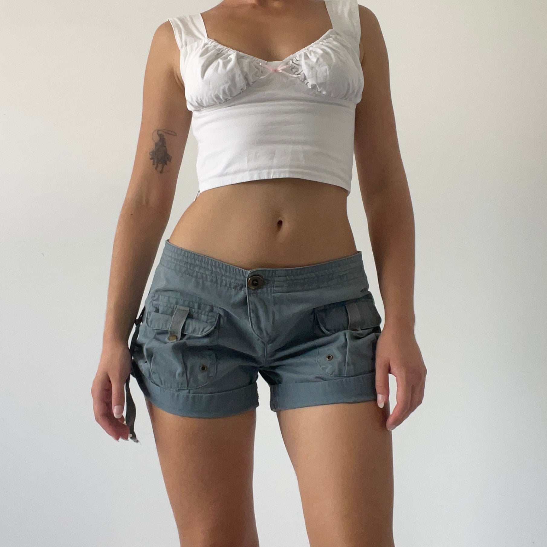 Low Rise Cargo Shorts | 8-10