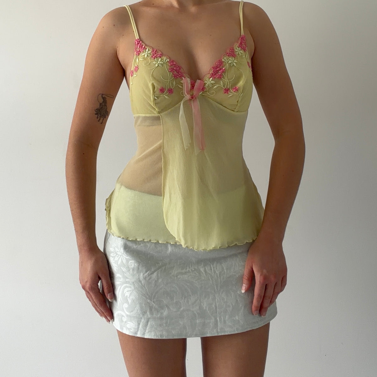 Victoria's Secret Mesh Babydoll Cami | S