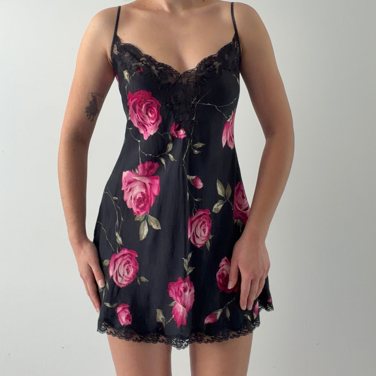 Victoria's Secret Silk Rose Slip | M