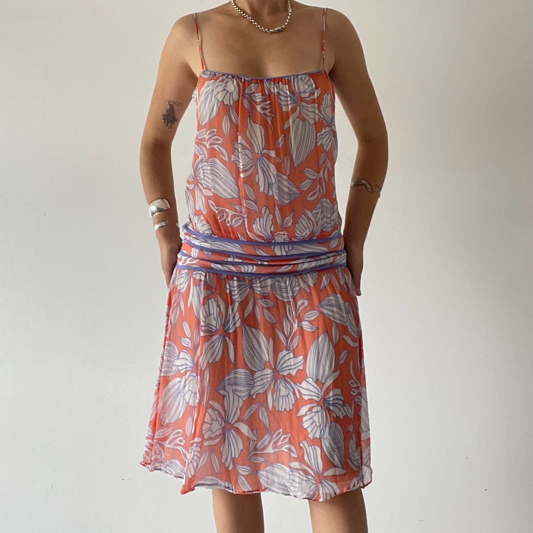 Kookai Silk Drop Waist Mini | 6-8