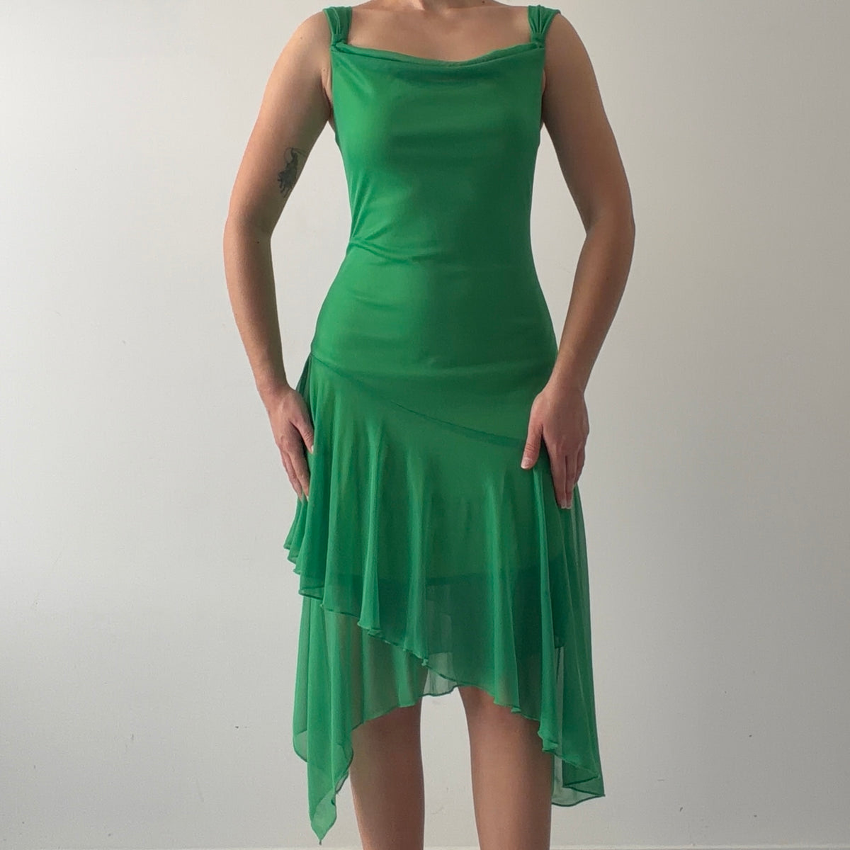 Ruby Rox Asymmetric Midi Dress | M