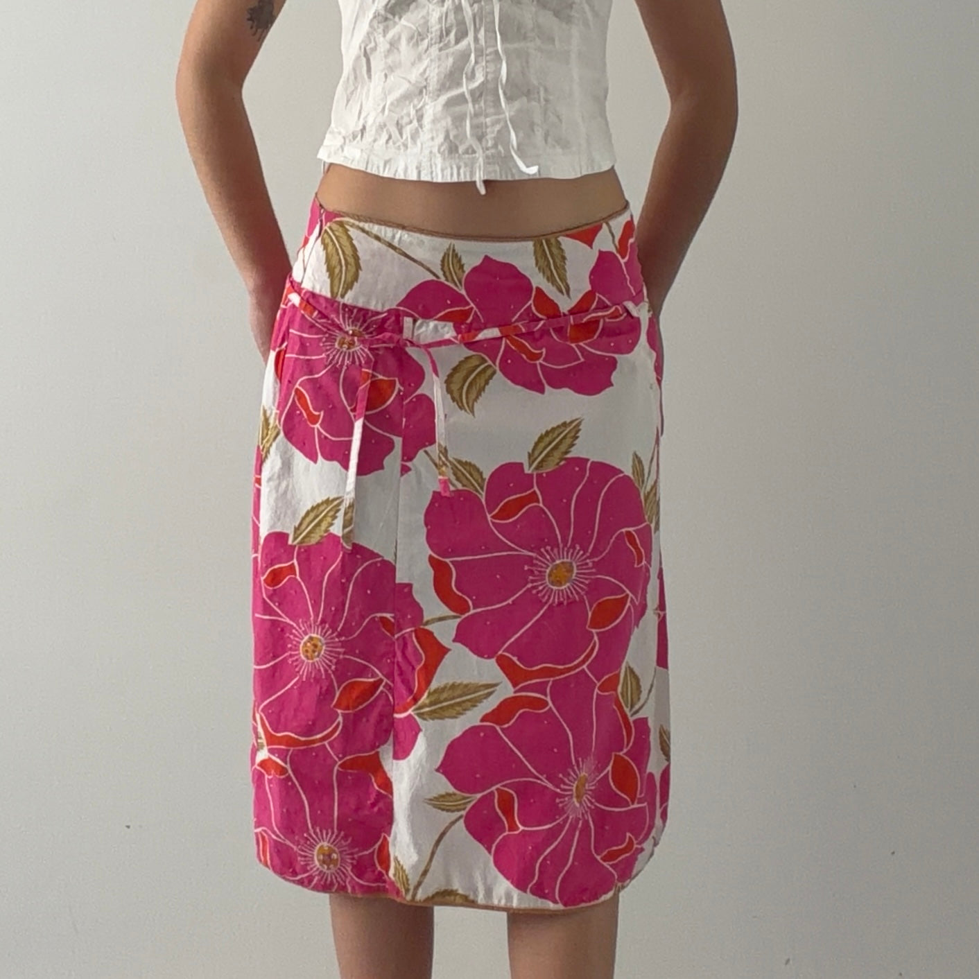 Dunnes Floral Midi Skirt | M