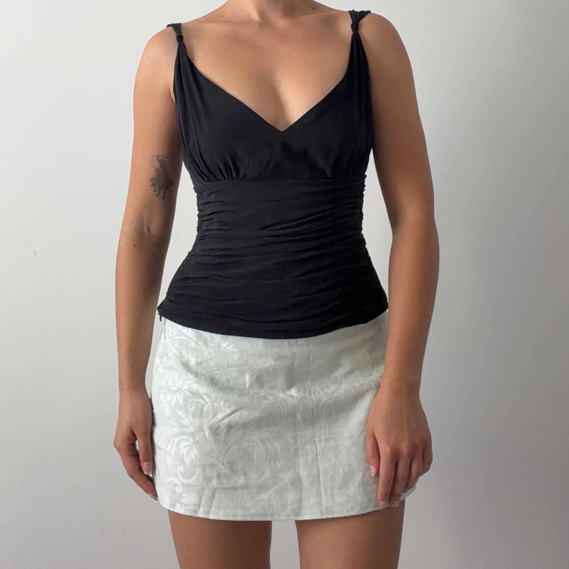 Monsoon Silk Ruched Top | M