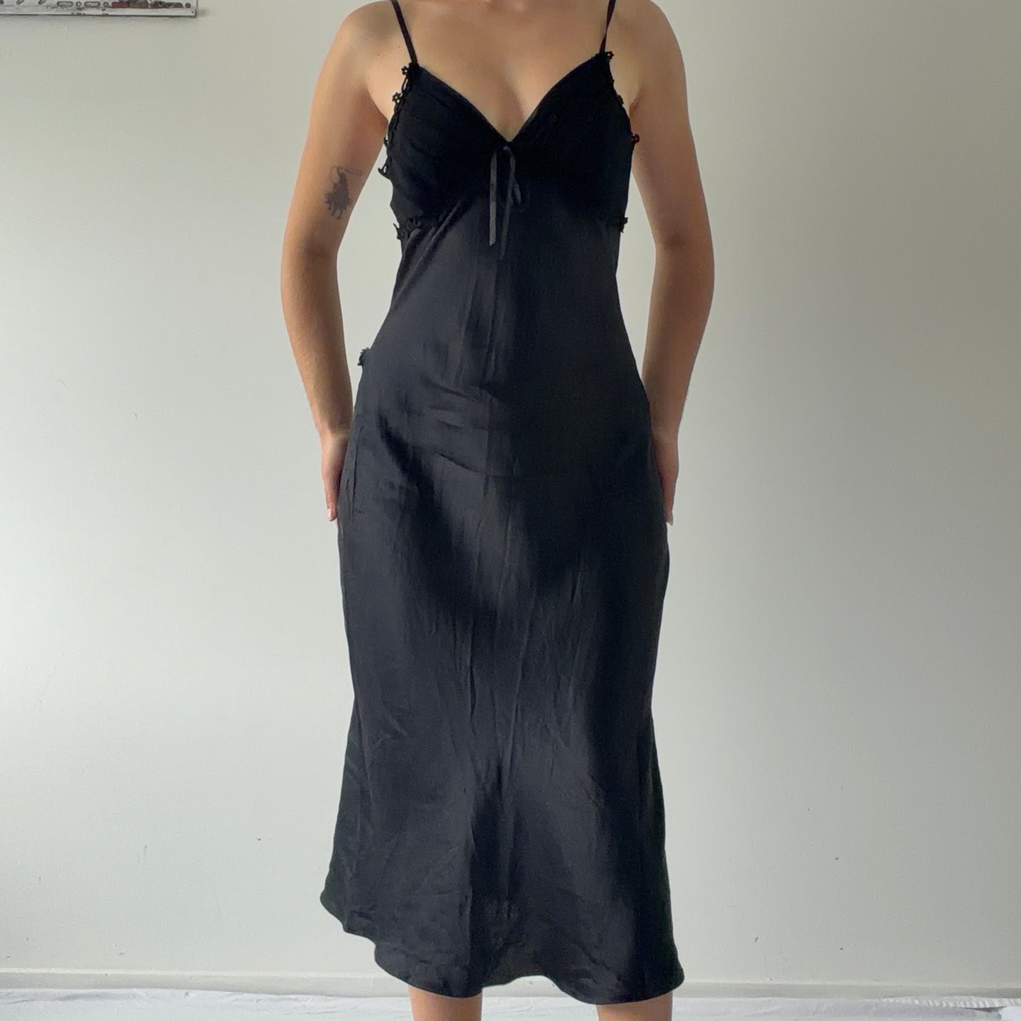 Zenza Silk Maxi Slip Dress | Made in NZ | S