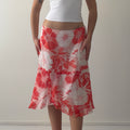 Petite Sophisticate Silk Handkerchief Midi Skirt | 8-12