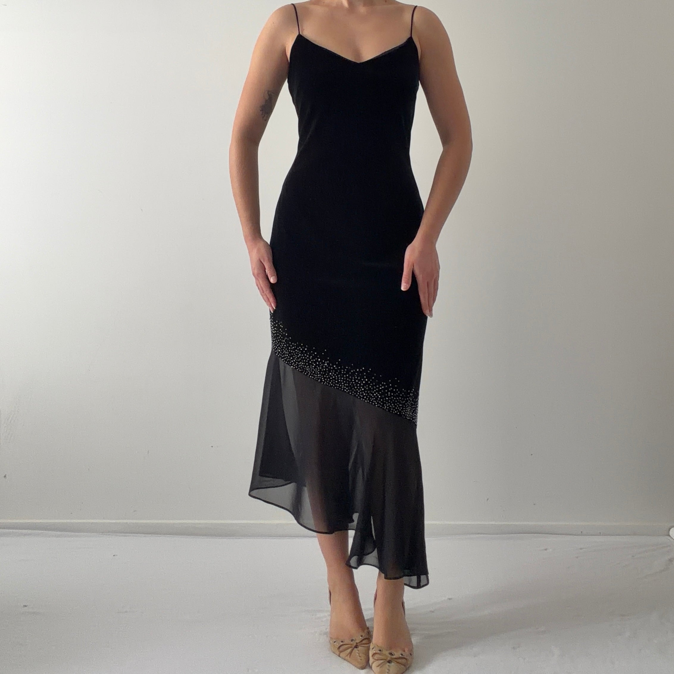 Jessica Howard Evenings Velvet Midi Dress | M