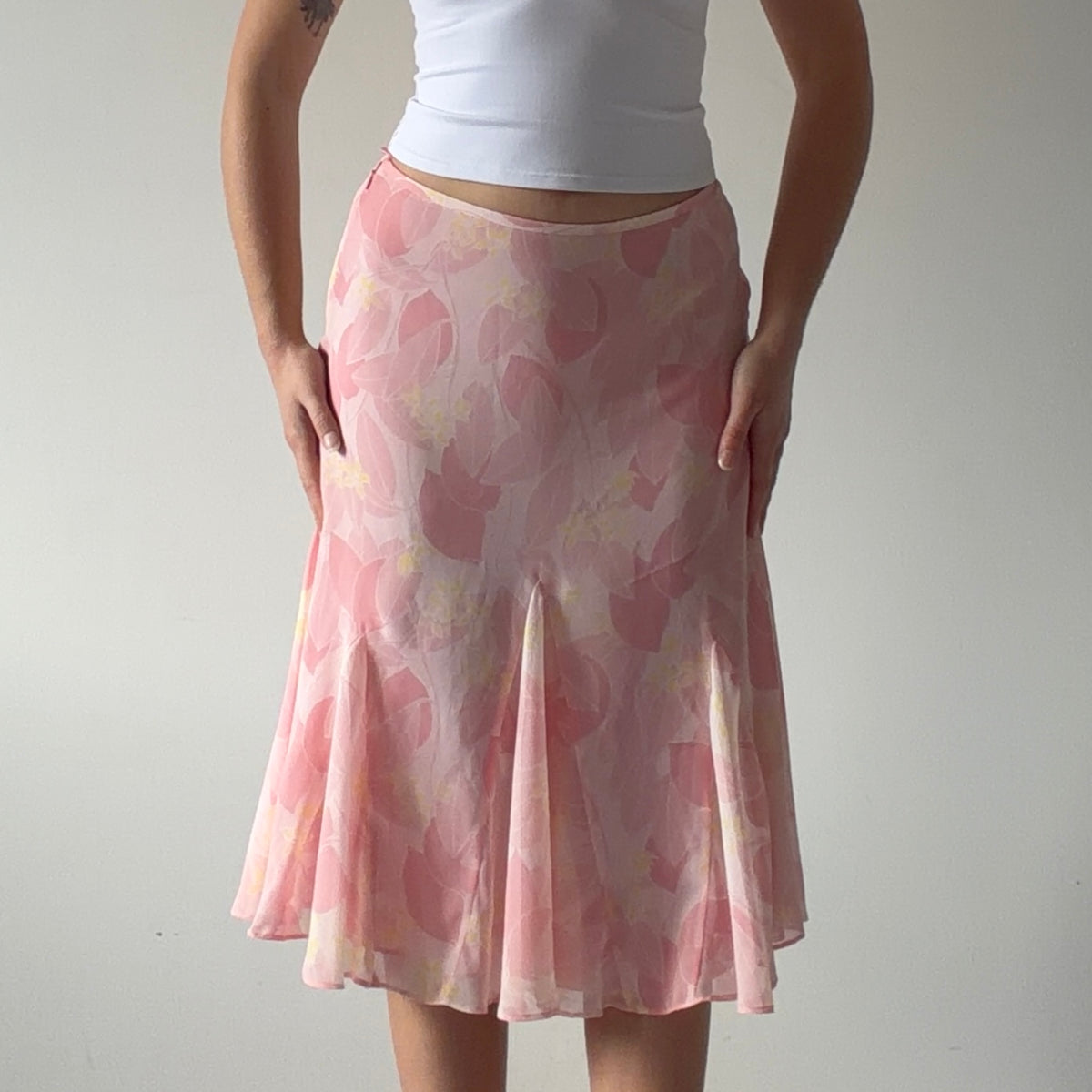Jones Wear Floral Midi Skirt | XS
