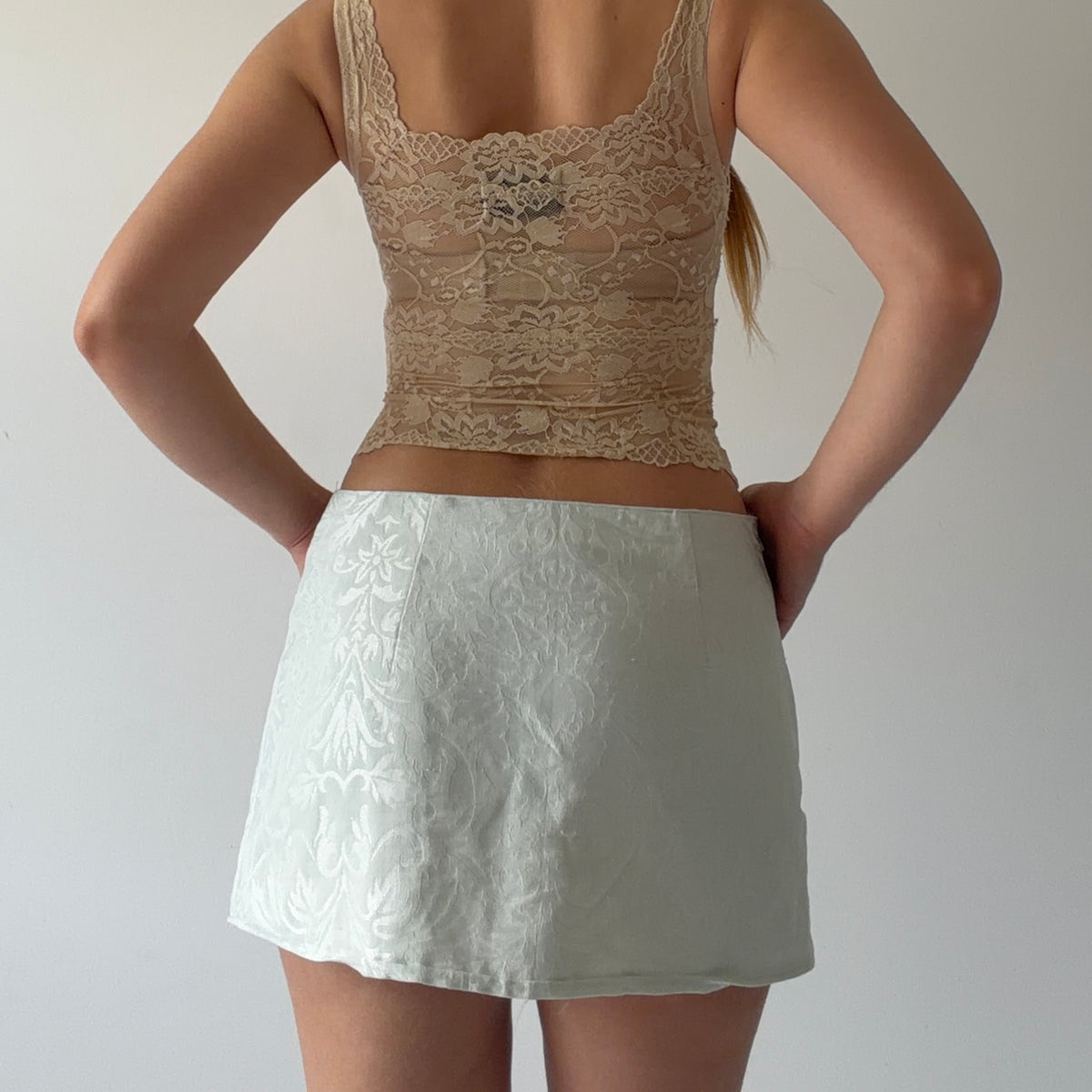Shades of Blonde Lace Corset | XS