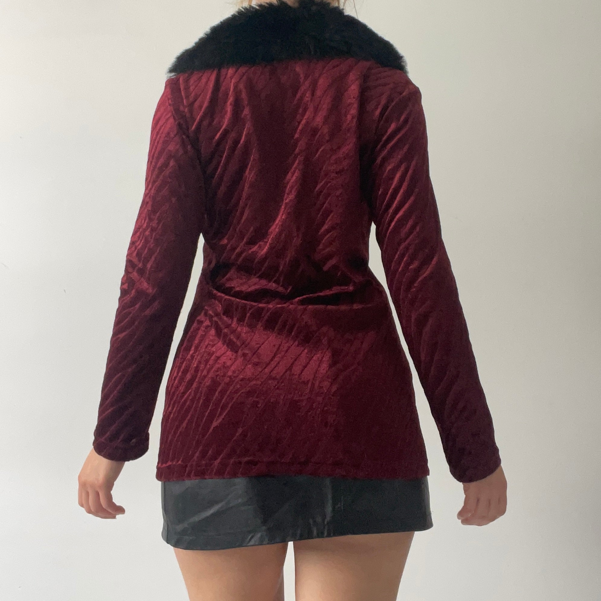 Pto Faux Fur Velvet Cardi | Made in Australia | M