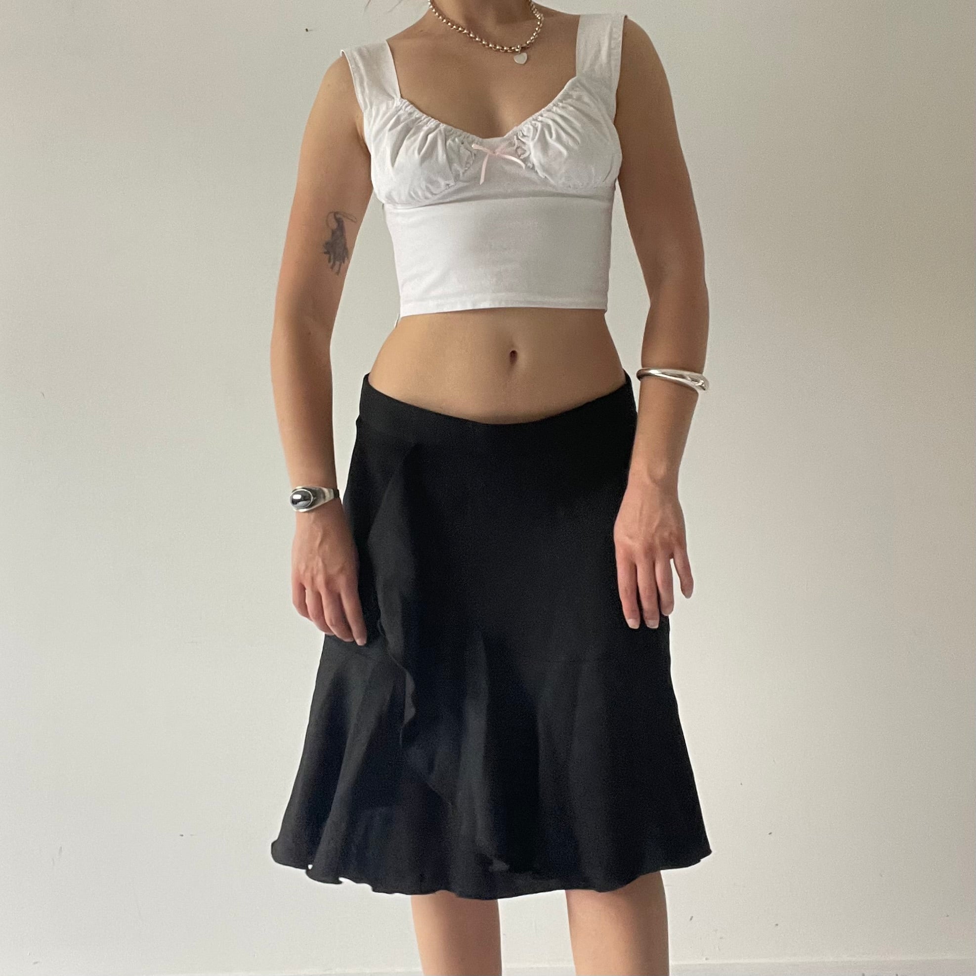 Cue Ruffle Midi Skirt | 8-12